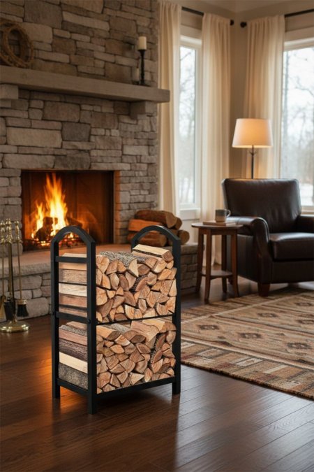 حامل حطب حديد